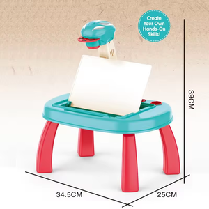 Nuovo Prodotto Tavoli da Disegno con Cartoni Animati Lavagna Educativa per Bambini Tavolo per Imparare a Disegnare e Scrivere Giocattoli - Product Image 6