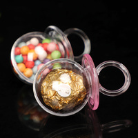 Biberon mamelon boîte à bonbons conteneur décoration d'anniversaire pour enfants bébé douche Souvenir cadeaux boîte à bonbons stockage