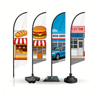 Bannières et drapeaux publicitaires personnalisés pour l'immobilier, les laveries auto, les restaurants et les promotions de grand ouverture