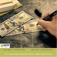 Stylo détecteur d'argent testeur de billets de banque marqueur de caisse détection de billets de banque