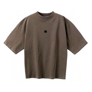 Conjunto de Camiseta y Pantalones Cortos Extra Grandes para Hombre de Marca, Logotipo Personalizado, Camiseta Vintage con Lavado Ácido - Product Image 3