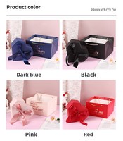 Boîte à bijoux personnalisée, boîte cadeau luxueuse en carton pour la Saint-Valentin, boîte à bijoux en forme de cœur pour mariage