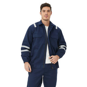 Uniforme de Trabajo Ignífugo Xk-22-1089e, Algodón 260g, Diseño Dividido, para Mineros de Carbón, Trabajadores Químicos y Petroleros - Product Image 4