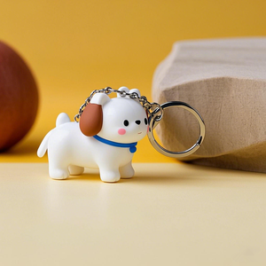 Chiffres d'anime de haute qualité 5-7CM en plastique dessin animé chien Figure porte-clés pour enfants décoration porte-clés - Product Image 3