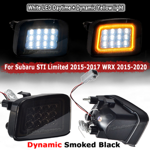 <strong>LED</strong> Front Turn Signal Lamp Amber + White <strong>LED</strong> <strong>Daytime</strong> <strong>Running</strong> <strong>Light</strong> <strong>For</strong> Subaru STI Limited 2015-2017 WRX 2015-2020 New Condition - Product Image 3