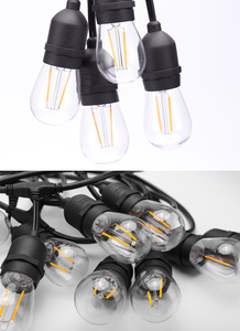 <span class=keywords><strong>48ft</strong></span> de Navidad al aire libre de LED resistente al agua E26 E27 Cadena de luz - Product Image 4