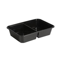 Boîtes de préparation de repas personnalisées OEM de qualité alimentaire avec 2 compartiments empilables pour pique-niques, événements en plein air, approvisionnement en gros
