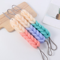 Éponge de bain en loofah en gros, accessoires de bain pour le dos, outil de nettoyage, brosse exfoliante douce en maille longue pour le corps sous la douche