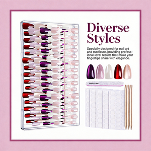 <span class=keywords><strong>Faux</strong></span> <span class=keywords><strong>ongles</strong></span> roses en gel souple à presser, style amande française, en ABS pour application sur les doigts - Product Image 2