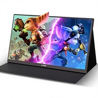 Écran portable 15,6 pouces 16:9 PS4, écran tactile, écran mobile, mise en miroir de l'écran du téléphone, écran étendu pour ordinateur, qualité gaming 8ms