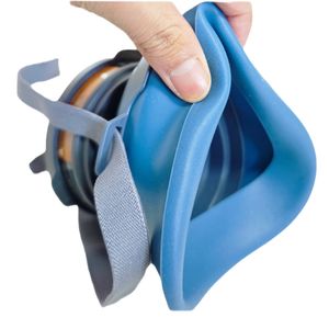 Masker & respirator tangki Filter tunggal silikon nyaman, masker Gas setengah wajah karbon aktif dengan nilai iodium tinggi - Product Image 2
