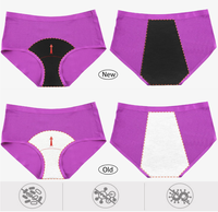 Culottes menstruelles réutilisables 4 couches anti-fuite pour jeunes filles et adolescentes, absorbantes, vente en gros