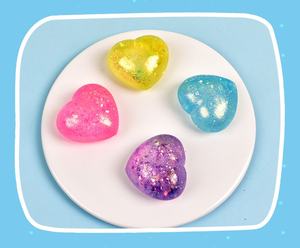 JY Bola Antiestrés de Malta con Forma de Corazón Aurora Grande, de Subida Lenta, Juguete Sensorial para Aliviar el Estrés - Product Image 5