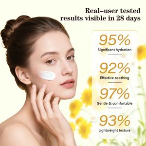 Crème à la calendula en marque propre pour le visage, hydratant apaisant, anti-inflammatoire, soin de la peau sensible, crème éclaircissante, en vrac et faible MOQ - Product Image 4