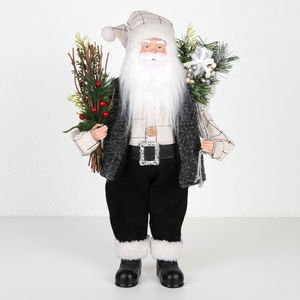 2026 New Supplier White Santa Claus Statues Noel Hediyeleri <b>Garden</b> Christmas Decorations - Product Image 1