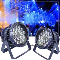 Projecteurs LED PAR 18*18W RGBWAUV 6-en-1 étanches IP65 pour événements extérieurs, projets et discothèques