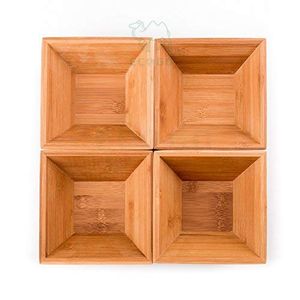 Ensaladera de bambú grande para mezclar frutas, juego de cuencos, cesta de madera, cuenco para servir - Product Image 2