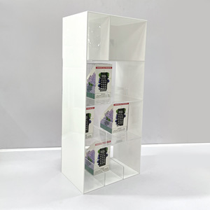 Tùy chỉnh trong suốt bốn lớp <span class=keywords><strong>Acrylic</strong></span> hiển thị giá nhiều lớp lưới thuốc Lá Trường hợp kệ hiển thị điện tử hiển thị - Product Image 2