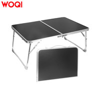 WOQI Fournisseur en gros – Table portable pliante rectangulaire moderne pour camping, mini table d'extérieur en fer pour ordinateur portable, mobilier d'extérieur