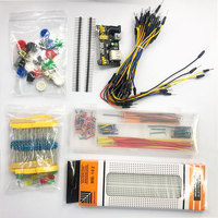 Kit de démarrage pour débutants compatible avec Arduino, pack de composants UNO R3, avec plateau de prototypage à 830 trous