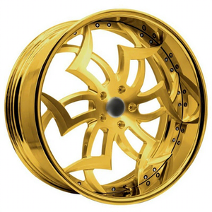 Rines Dorados de 24 Pulgadas, 19, 20, 21, 22, 23, 26 Pulgadas, 26x10, Color Oro Rosa para Chevrolet Caprice, Impala, GMC, <span class=keywords><strong>Ford</strong></span> Bronco, F150, F350, <span class=keywords><strong>Mustang</strong></span> - Product Image 1