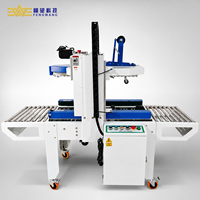 Machine de scellage automatique adaptative pour cartons de tailles variées, pour applications chimiques