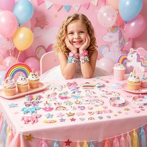 Princess Bow Hair Clip <b>Kit</b> Girls <b>DIY</b> Headbands Ribbon Butterfly Gem Sticker Handmade Design Present Supplier Box - Product Image 4