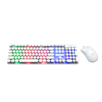 Ensemble clavier et souris de jeu programmable RGB CMMK-512, 104 touches, interface USB filaire, 1200 DPI, câble de 1,8 m pour les joueurs