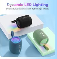 Tribit StormBox Mini+ pour enceinte 12W, son surround 360°, autonomie de 12h, IPX7, lumières RGB, égaliseur, TWS, portable