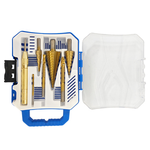 Set di 7 punte da trapano con rivestimento in titanio, punte da trapano scanalate HSS per metallo, legno, plastica, punte coniche multi-misura - Product Image 5