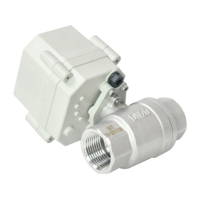 DN20 0-10V 4-20mA 0-5v Signal de commande vanne à boisseau sphérique à commande proportionnelle électrique 12V 24V
