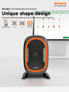 Henex-Escáner de código QR y código de barras de escritorio para supermercado, comprobador de precios de comestibles con interfaz USB, en stock, para el mercado de la compra, de la marca Henex, en el momento de la llegada - Product Image 2