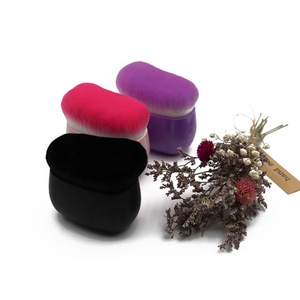Corrector sintético plano de nuevo diseño, aplicación de colorete, <span class=keywords><strong>maquillaje</strong></span> esencial, base de cerdas suaves, cepillo de bronceado Kabuki individual - Product Image 5