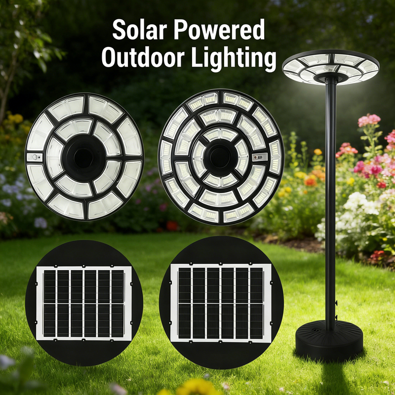 Solar Garden Lights Movable Base Outdoor