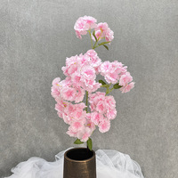 Bunga Sakura Palsu Warna-warni, Bunga Ceri Buatan untuk Dekorasi Pernikahan, Latar Belakang Pemotretan Studio Foto, Hiasan Pohon Ceri