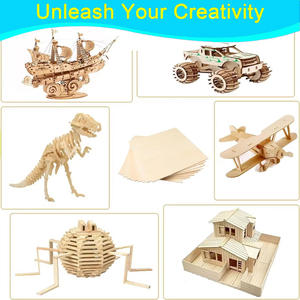 Láminas de Madera de Tilo Personalizables <span class=keywords><strong>Emporium</strong></span>, Rompecabezas 3D, Diseño Moderno, Muebles Educativos para Niños, Coche, Barco, Corte Láser, Chapa de Abedul E0 - Product Image 2