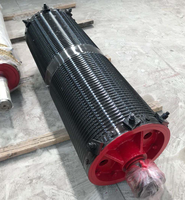 Tambour de levage à double poutre de 50 tonnes, robuste, en acier Q345B, à rainures CNC Lebus, pour pont roulant