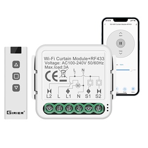 Module d'interrupteur de rideau intelligent Tuya WiFi RF433 pour moteur de volet roulant électrique 1 canal compatible Alexa Alice Google Home H190 - Product Image 1