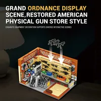 Reobrix 66302 2026 Model Kit Toko MOC Baru, Pemandangan Jalanan, Ornamen Meja, Hadiah untuk Penggemar, 626pcs Set Blok Bangunan