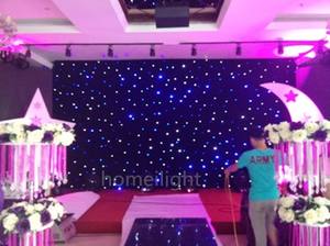 Фон мечтательный огнестойкий бархатный Звездный СВЕТОДИОДНЫЙ занавес с подсветкой для сцены Рождества свадьбы помещения - Product Image 4