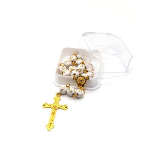 สร้อยข้อมือลูกประคำมุกพลาสติกขนาด6มม. ลายทางศาสนาประดับโต๊ะ Virgin Mary - Product Image 5