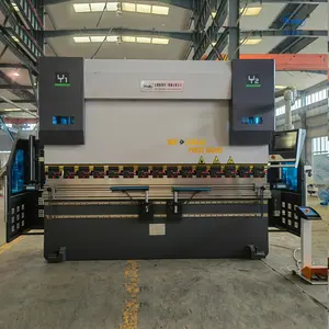 Rbqlty thủy lực CNC 220t3200mm Báo Chí phanh tấm kim loại máy uốn với delem da53t