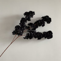 Branche de cerisier artificielle en soie de qualité supérieure L686, fausse fleur de cerisier noire Sakura à longue tige, approvisionnement en gros, décoration de mariage et de maison, CE