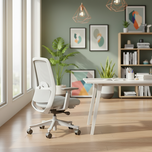 Nuova Sedia Ergonomica Confortevole in Rete e Schiuma, Poltrona Direzionale Girevole Reclinabile, Sedia <span class=keywords><strong>da</strong></span> Studio Premium per Ufficio - Product Image 3