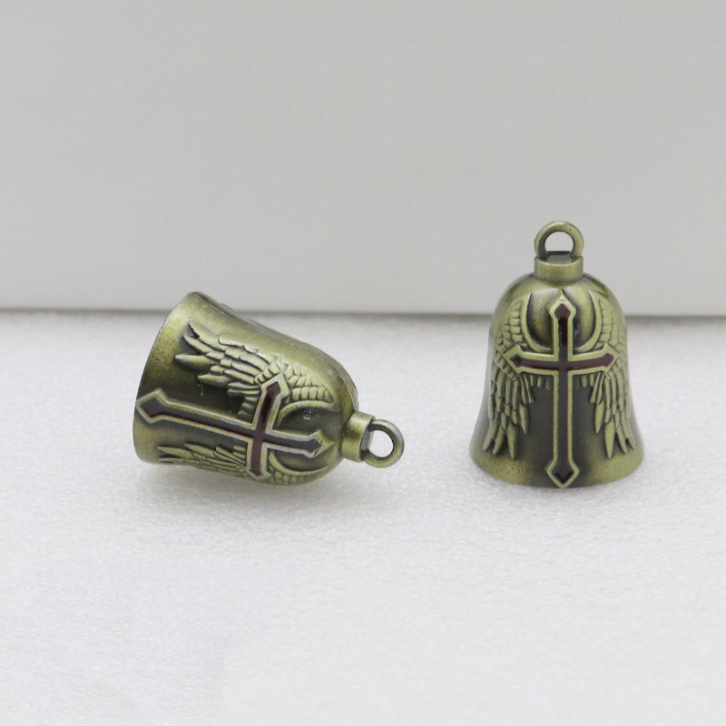 Vintage Bronze Glocken-Anhänger Für Schlüsselring – Dekoratives Geschenk