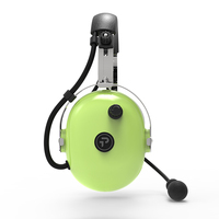 Casque intelligent d'aviation à réduction de bruit 25 dB, connectivité sans fil full duplex longue portée, batterie Li-ion remplaçable de 12 à 18 heures