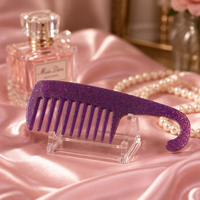 J267 Vente en gros Moules en silicone personnalisés écologiques pour peignes à cheveux femme et brosses afro, forme rectangulaire, facile à démouler