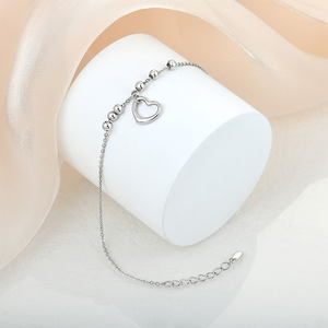 <span class=keywords><strong>Xlove</strong></span> – bijoux de saint-valentin avec breloque en forme de cœur, Bracelet à chaîne réglable, pendentif en forme de cœur, bijoux pour femmes - Product Image 5