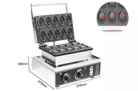 Machine commerciale de gaufrier d'ormeau électrique 10pcs machine de casse-croûte de four de cuisson de gâteau