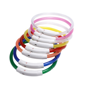 Collar de perro intermitente recargable por USB, suministros para la vida diaria de mascotas al aire libre, collares LED nocturnos para mascotas, productos - Product Image 4